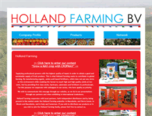 Tablet Screenshot of hollandfarming.com